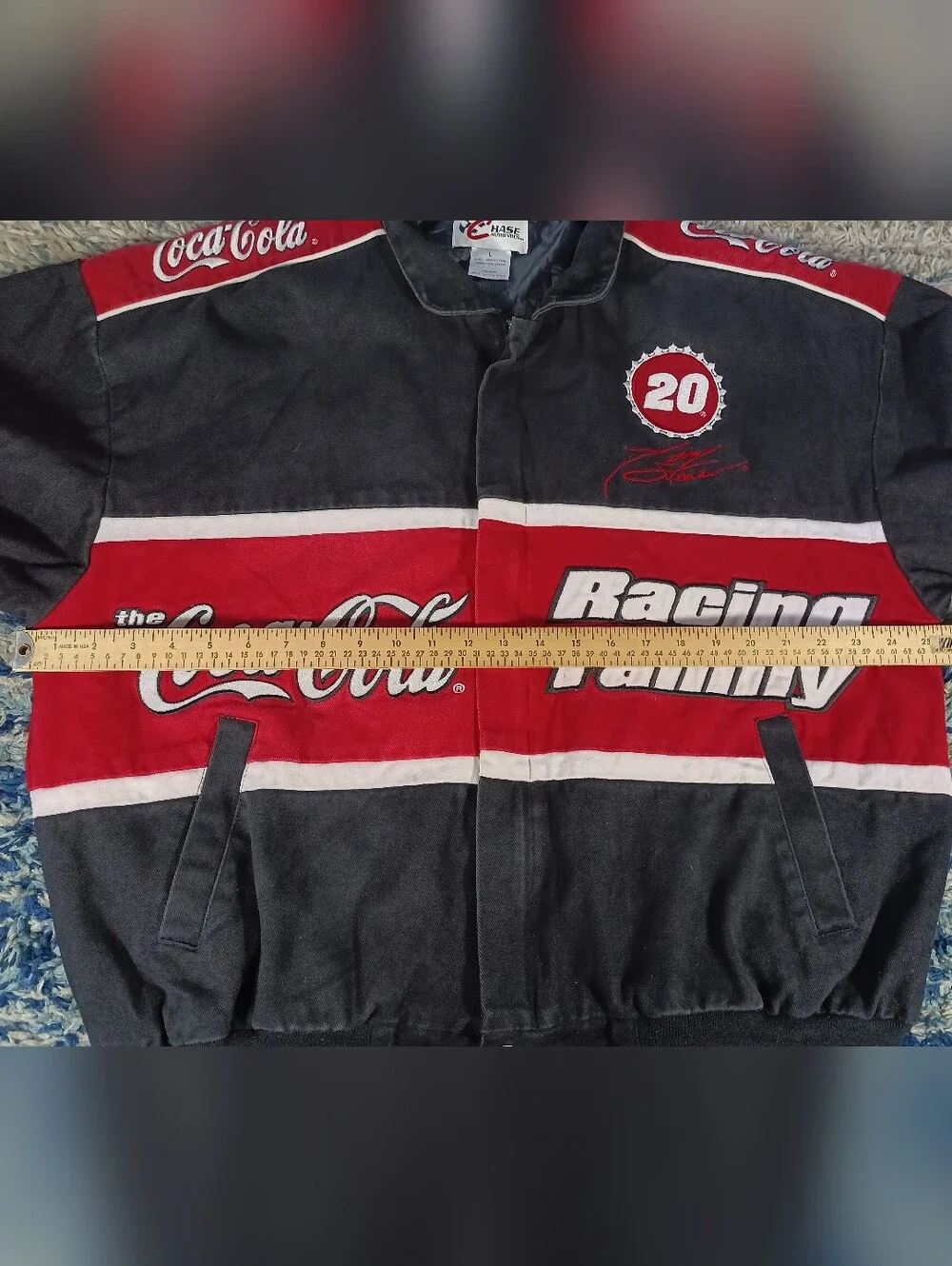 NASCAR JH Design Coca Cola Racing Family #20 Tony Stewart Jacket Mens - Picture 14 of 15